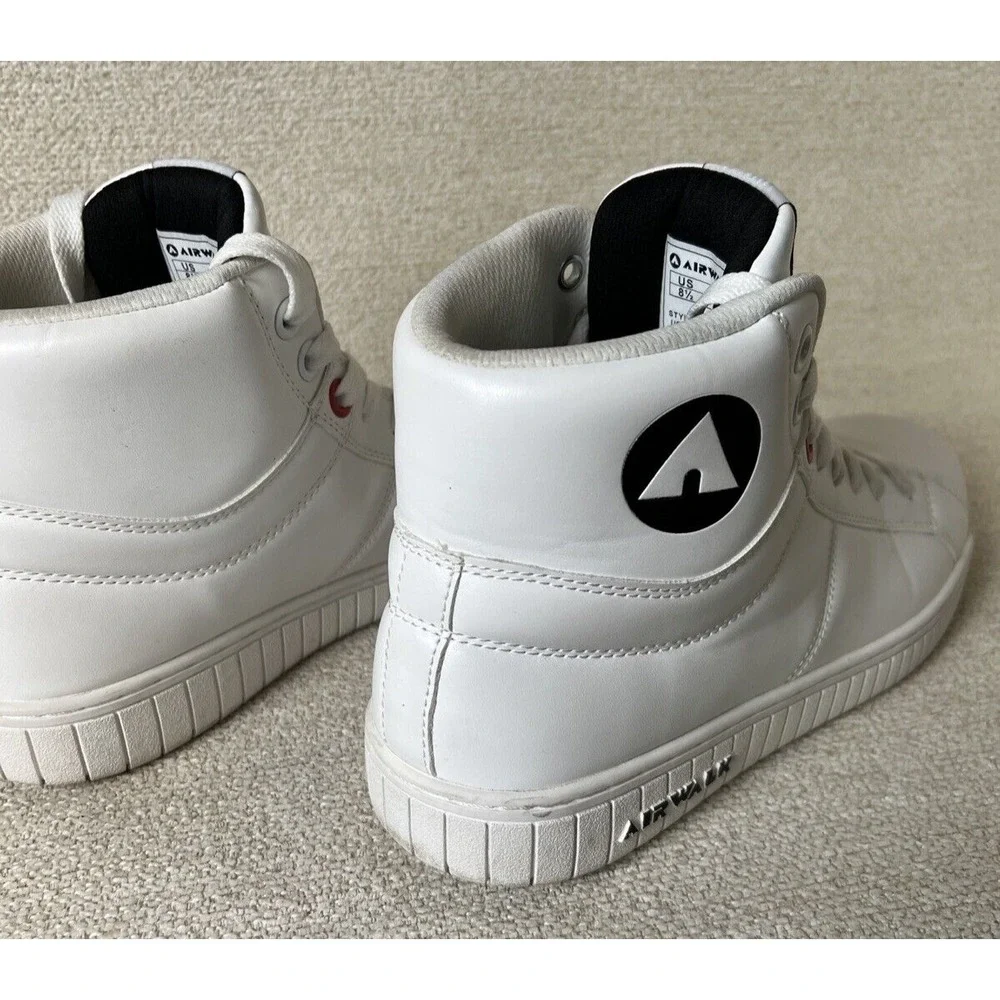 Airwalk Tennis Shoes Men White Masike Skate‎ Board Sneaker Size 8.5